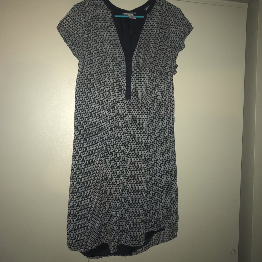 H&M size 10 blue and white dress